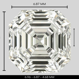 2.06 Carat Asscher Cut Lab Grown Diamond – E Color, IF Clarity
