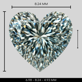 1.68 Carat Heart Cut Lab Grown Diamond – D Color, VVS1 Clarity