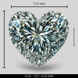 1.08 Carat Heart Cut Lab Grown Diamond - D Color, VS1 Clarity