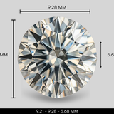 3.01 Carat Round Cut Lab Grown Diamond – D Color, SI1 Clarity