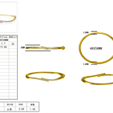 Meridian – Bangle in 18K Gold Vermeil