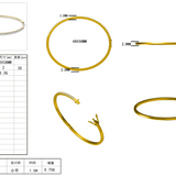 Élise – Bangle in 18K Gold Vermeil