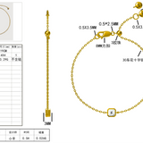 Quadra – Bracelet in 18K Gold Vermeil