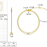 Aline – Bracelet in 18K Gold Vermeil