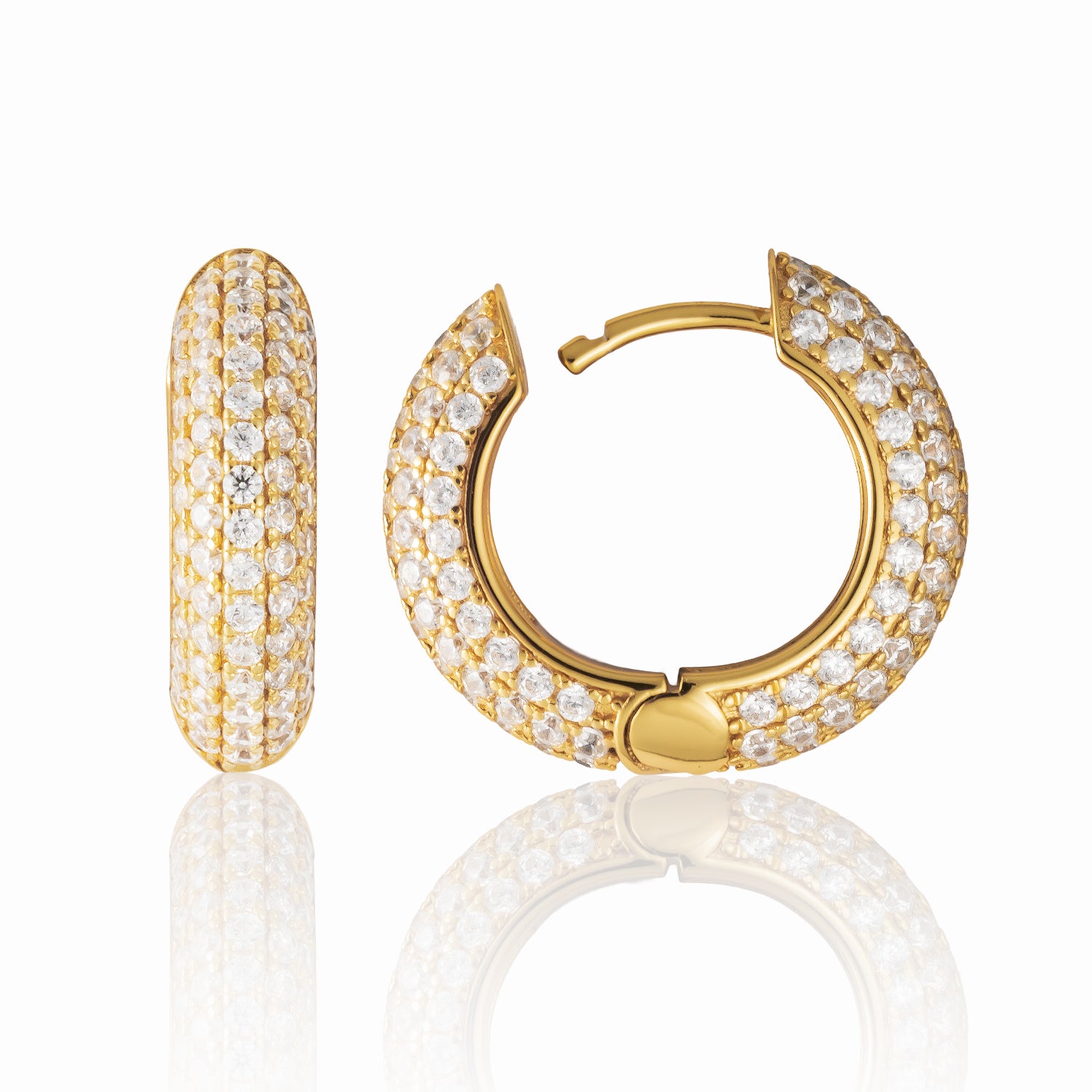 Aurine – Hoop Earrings in 18K Gold Vermeil