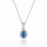 Azzura – Necklace in 18K White Gold Vermeil