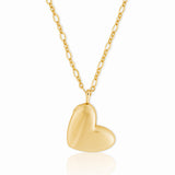 Cuore di Luce – Heart Necklace in 18K Gold Vermeil