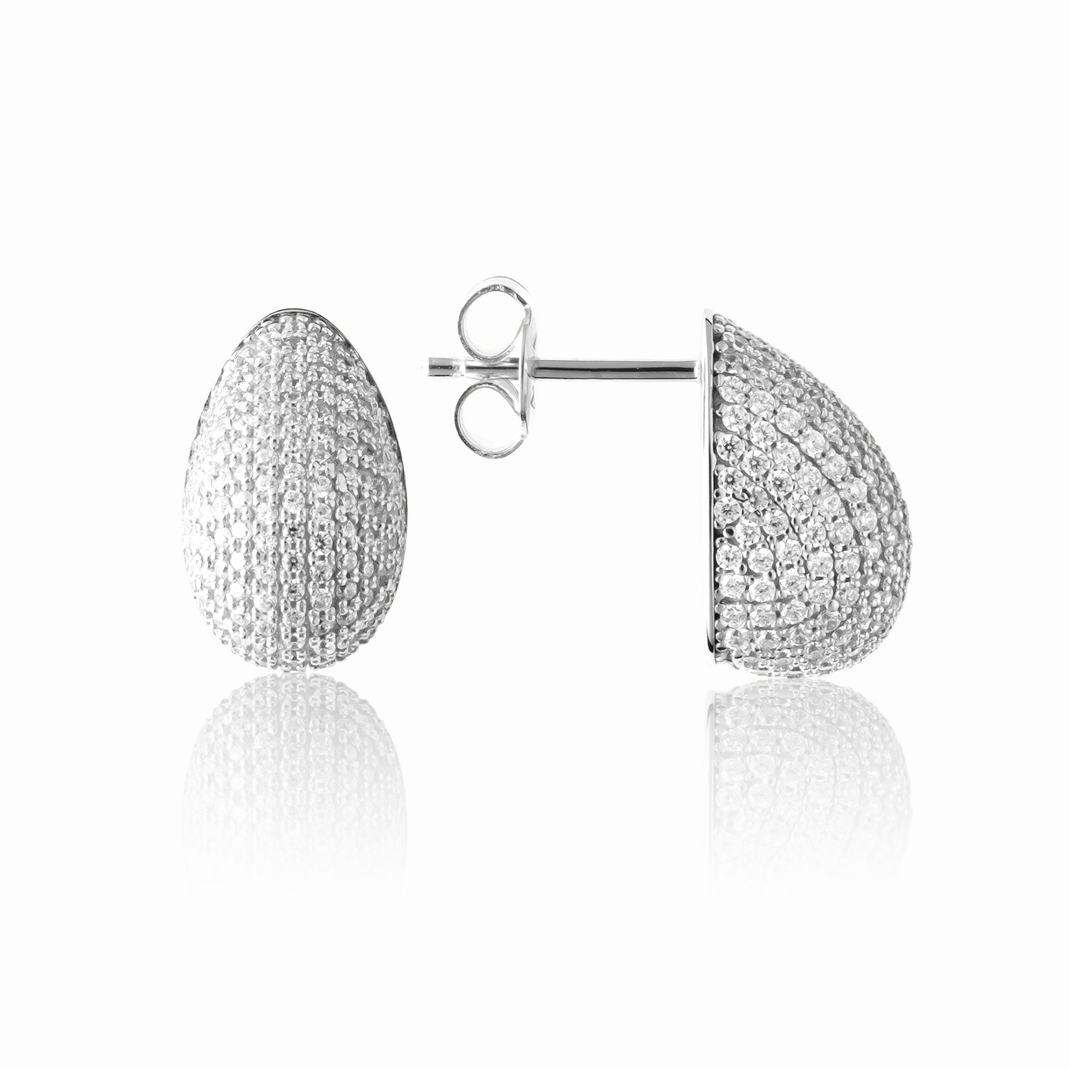Aurivine – Stud Earrings in Sterling Silver