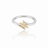 Luccia – Open Twist Ring in Sterling Silver