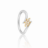 Luccia – Open Twist Ring in Sterling Silver