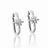 North Star–  Earrings in Sterling Silver