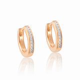 Riva – Hoop Earrings in 18K Rose Gold Vermeil