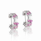Rosa Luce – Huggie Earrings in Sterling Silver