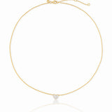 Rosélis – Heart Necklace in 18K Gold Vermeil