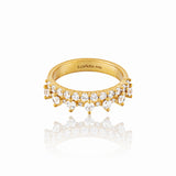 Tessaro – Signature Sparkle Ring in 18K Gold Vermeil